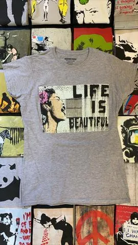 Banksy Women's T-shirt - Life is Beautiful