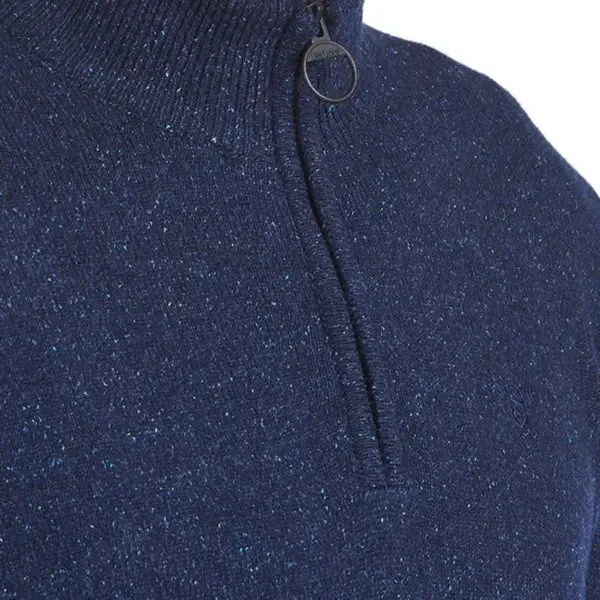 Barbour Tisbury Half Zip Knit Navy