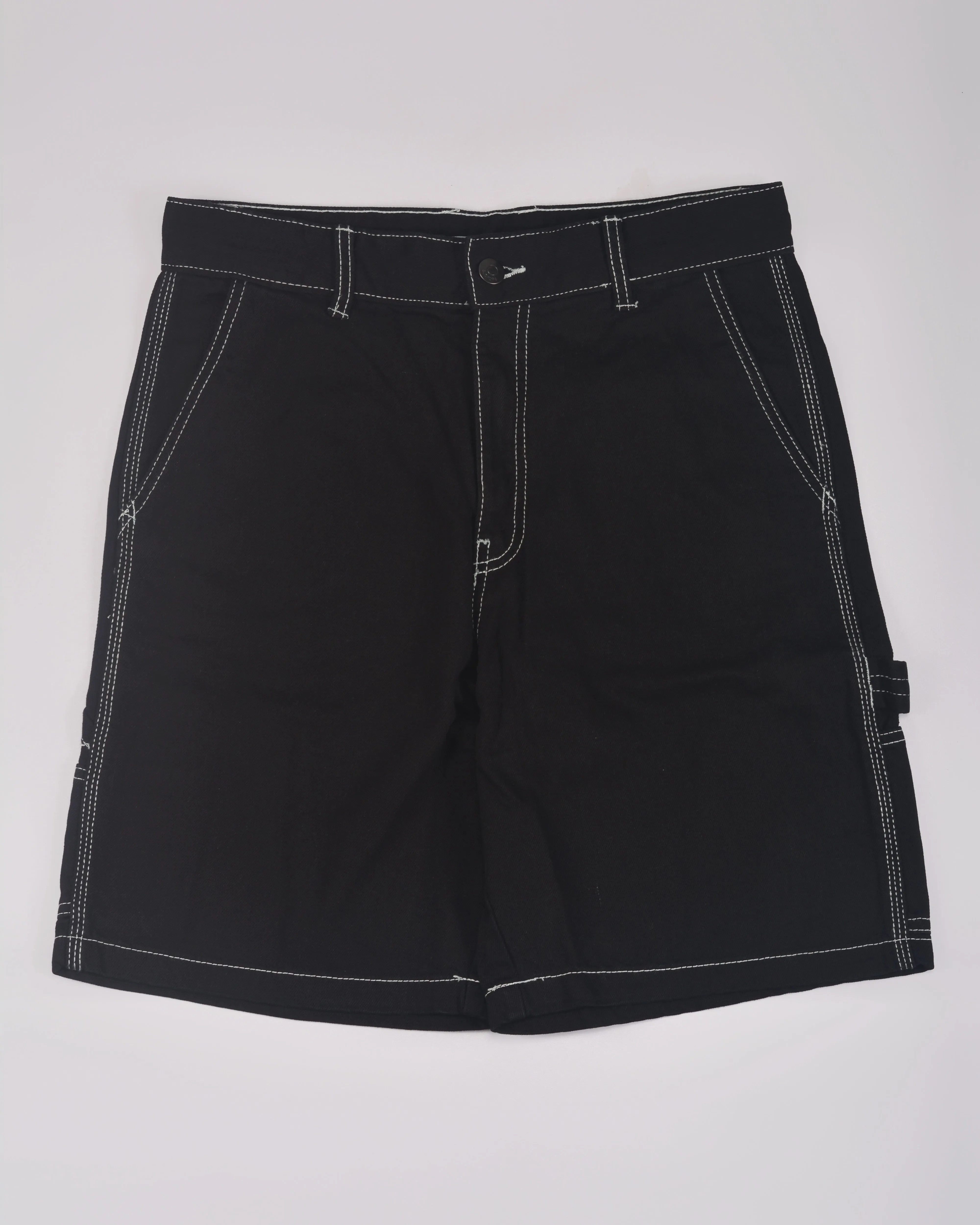 Bershka Contrast thread carpenter Bermuda shorts