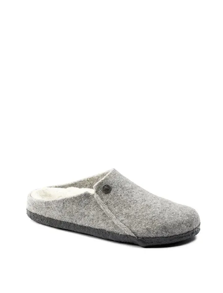 Birkenstock Zermatt Shearling Narrow Slipper Light Grey