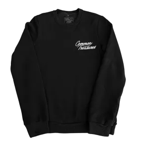 Black (CT Script) - Crewneck