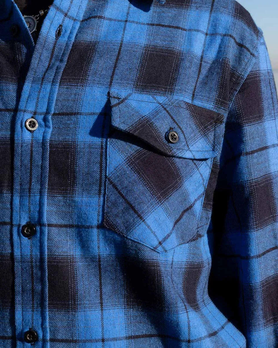 Blue Flannel Long Sleeve Shirt