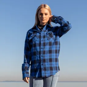 Blue Flannel Long Sleeve Shirt