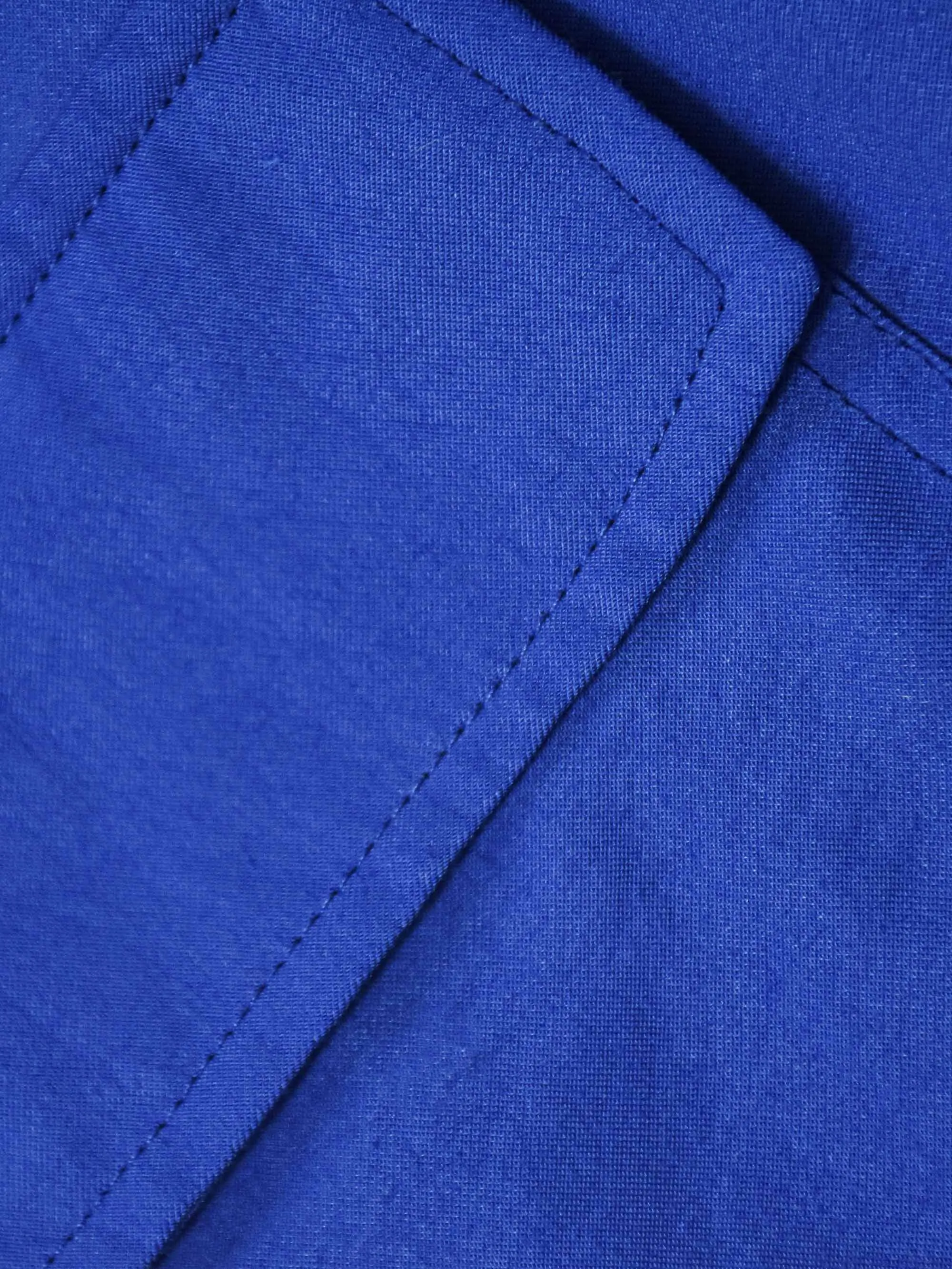 Blue Pocket Detail Midi Shirt Dress