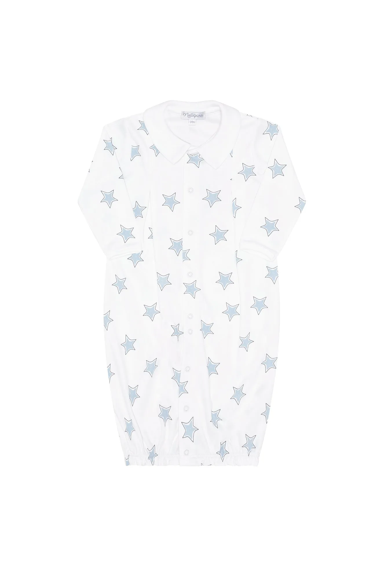 Blue Stars Print Converter Gown