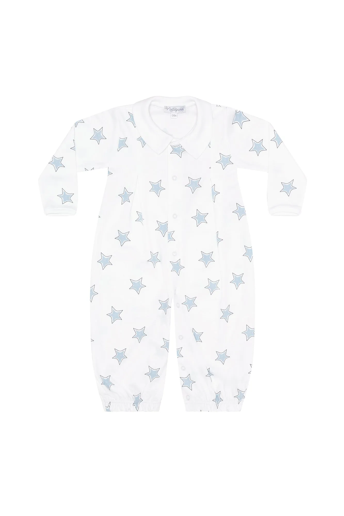 Blue Stars Print Converter Gown