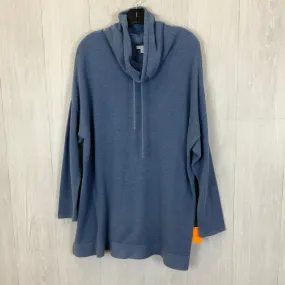 Blue Tunic Long Sleeve Pure Jill, Size 2x