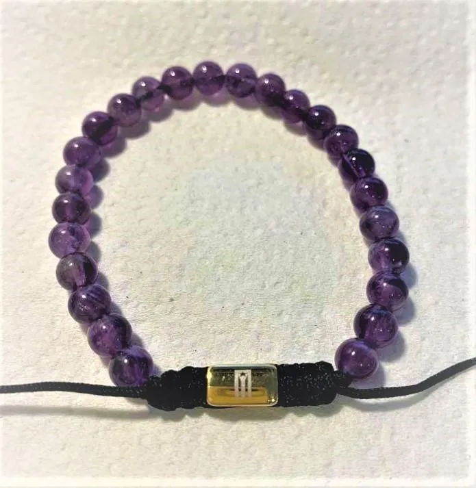 Boricua Amethyst Natural Stone Bracelet