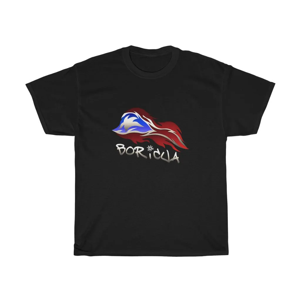 Boricua Flame Unisex Heavy Cotton Tee