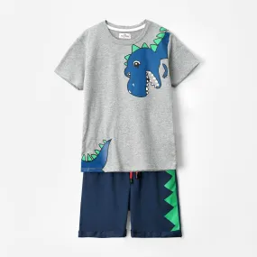 Boys Soft Cotton "Dino" Printed Suit