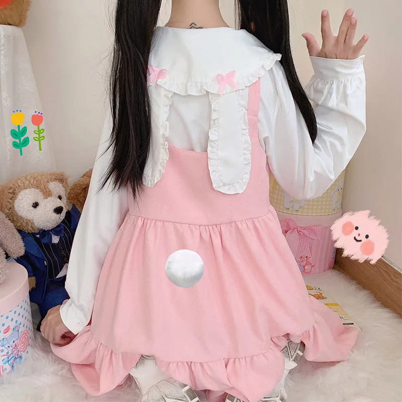 Bunny Shirt   Braces Dress Suit AD12710