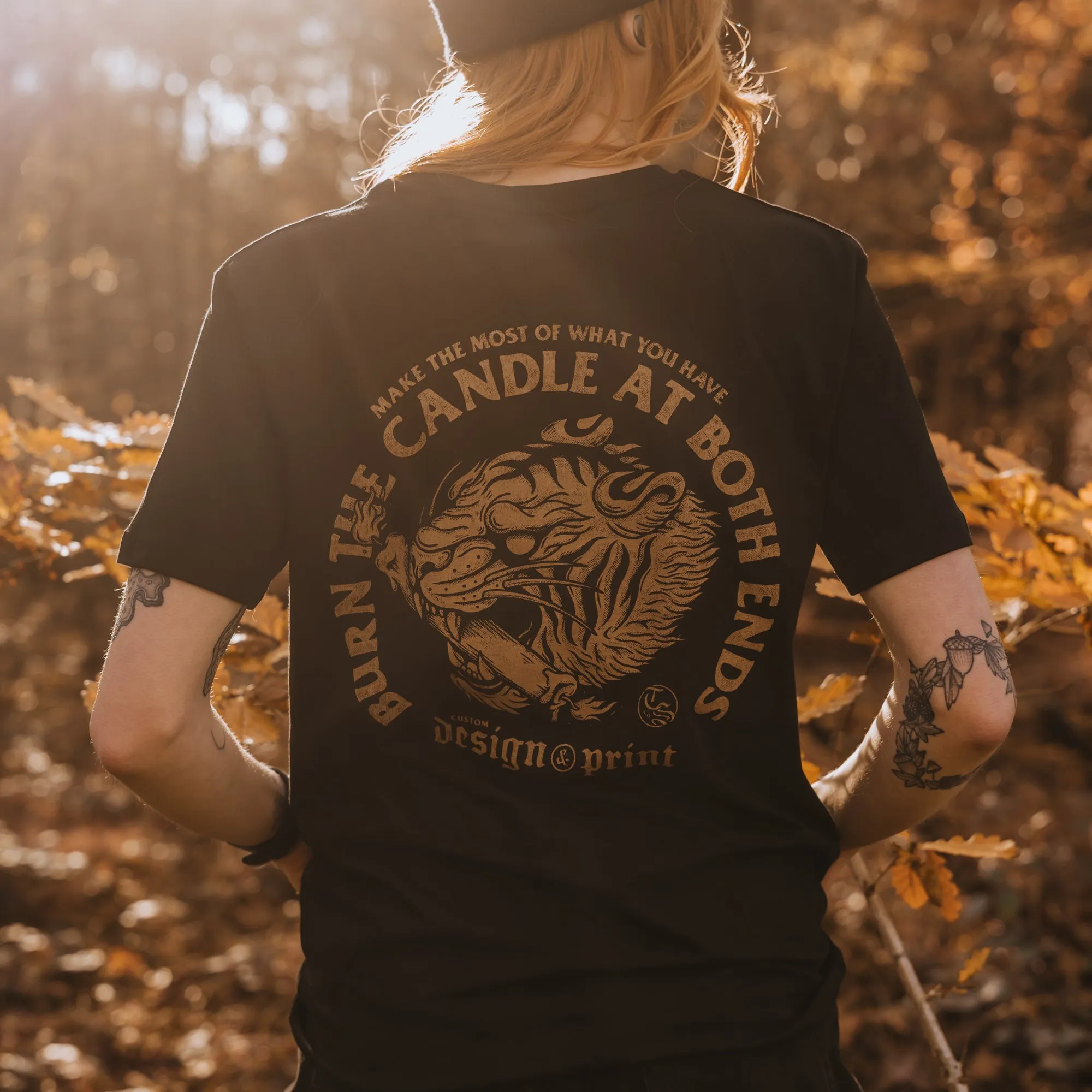 BURN THE CANDLE - BLACK UNISEX T-SHIRT