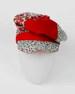 Cappello Stampa Fragole con Visiera