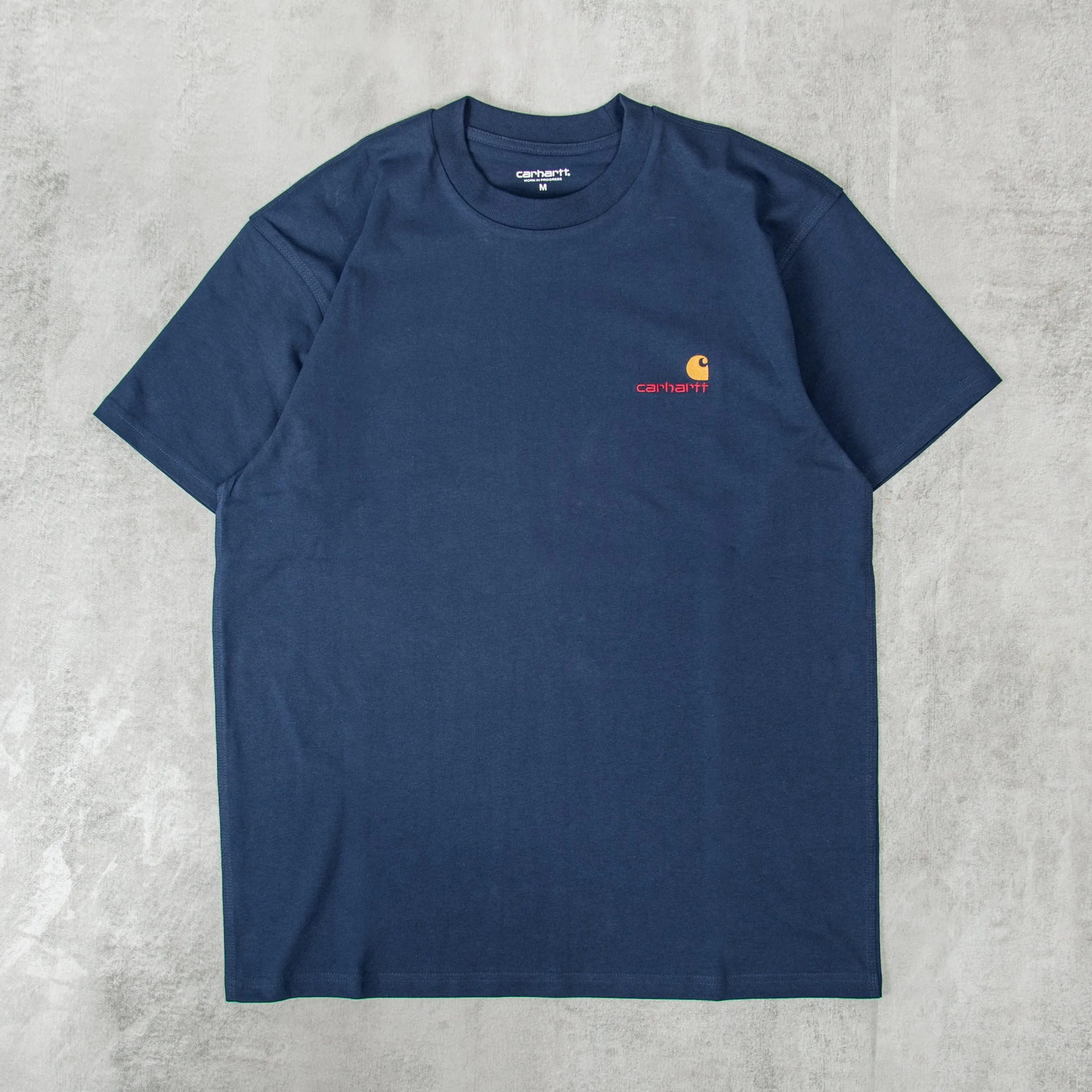 Carhartt WIP American Script S/S Tee - Air Force Blue