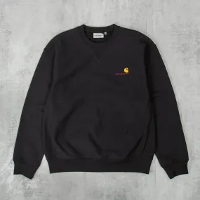 Carhartt WIP American Script Sweat - Black