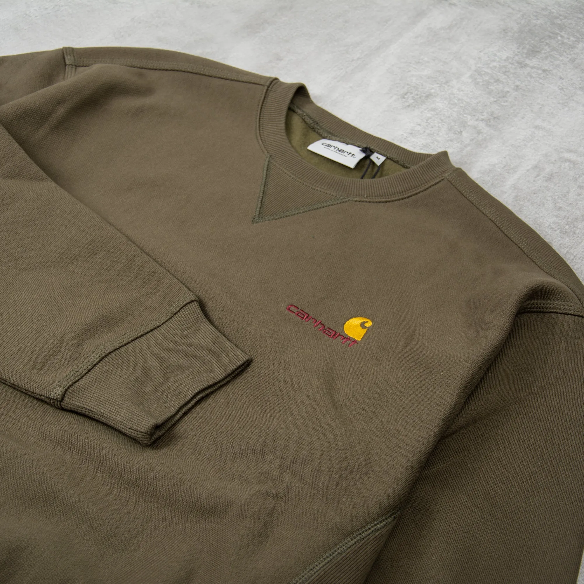 Carhartt WIP American Script Sweat - Plant