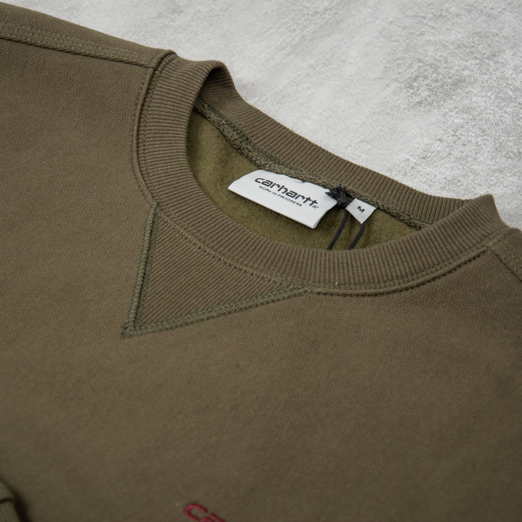 Carhartt WIP American Script Sweat - Plant