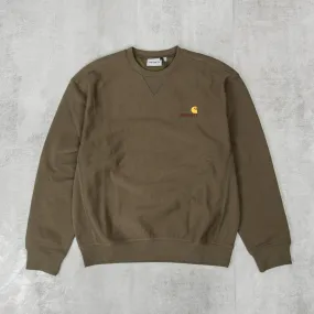 Carhartt WIP American Script Sweat - Plant