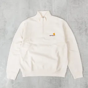 Carhartt WIP Half Zip American Script Sweat - Wax