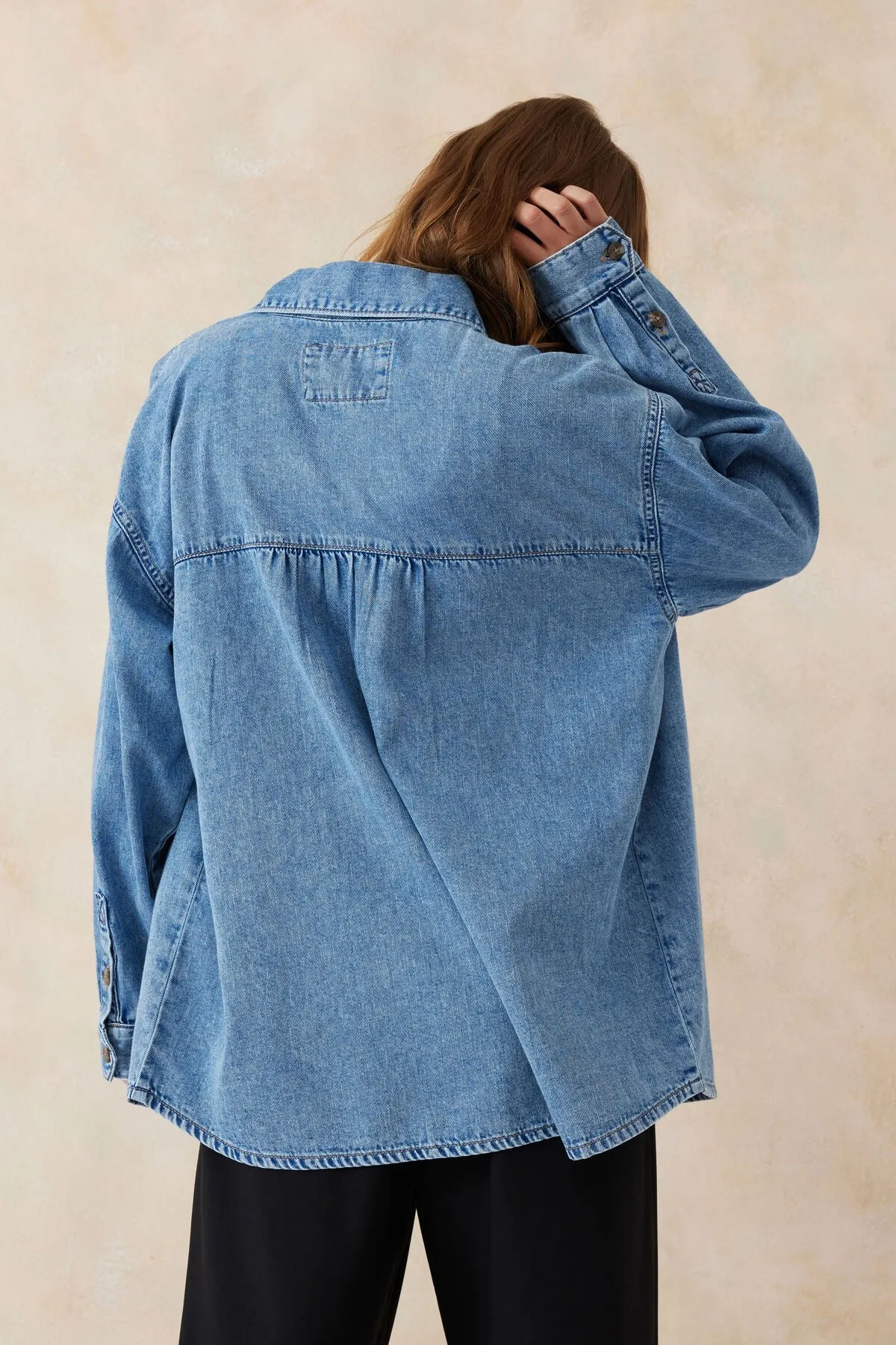 Ceres Life - Essential Denim Shirt/Mid Vintage Blue Denim