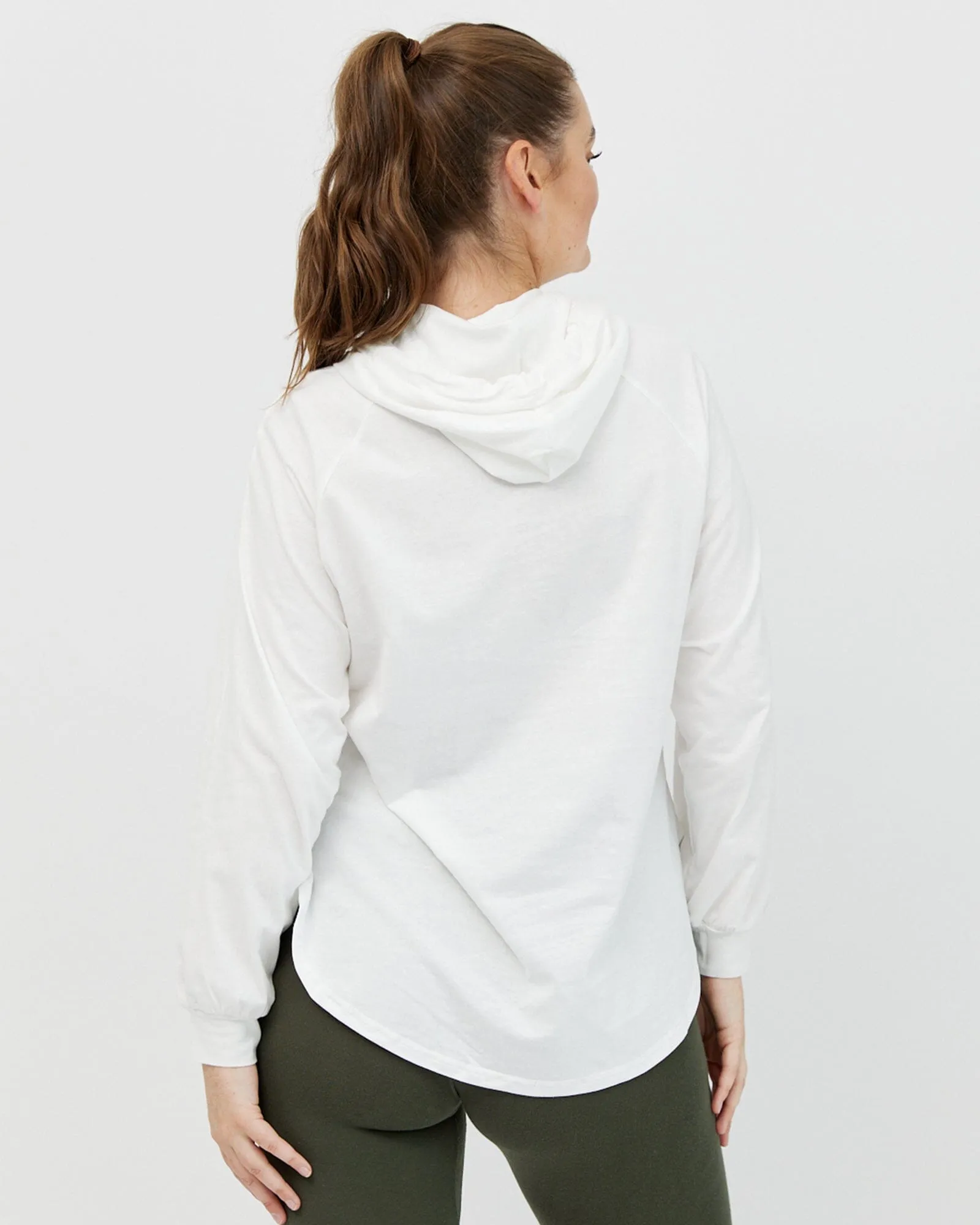 Chelle Long Sleeve Hoodie - White