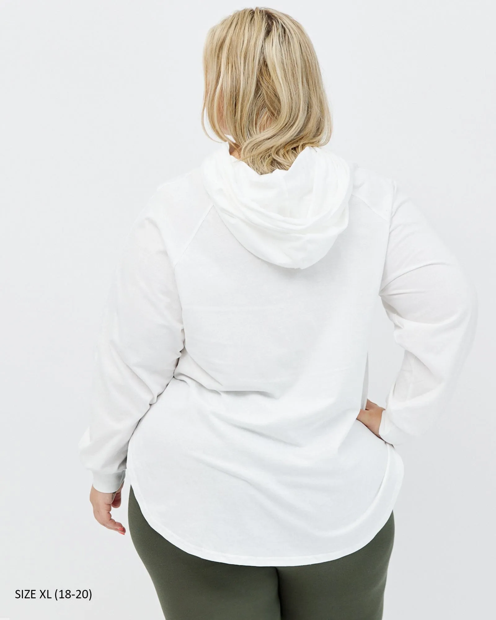 Chelle Long Sleeve Hoodie - White