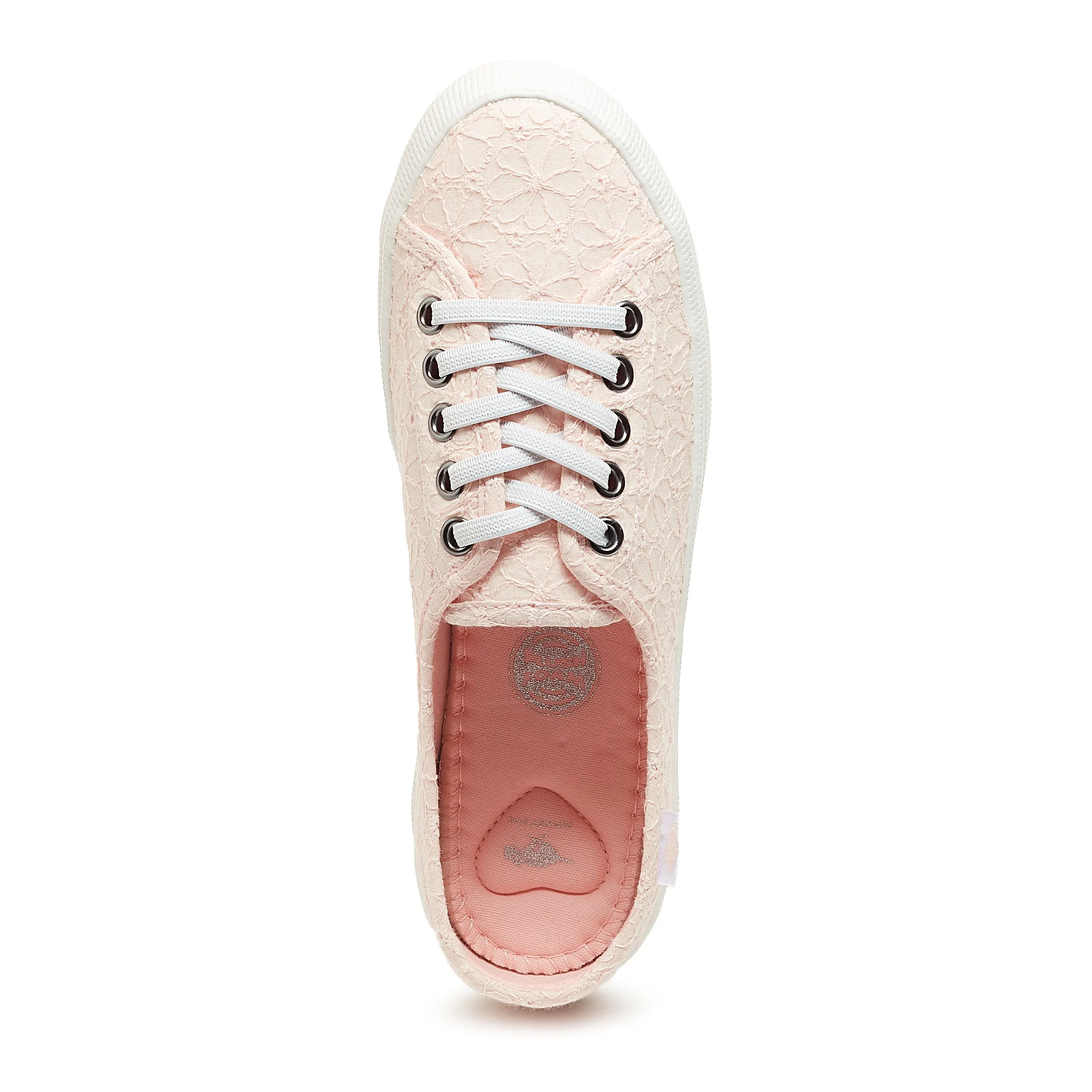 Chow Chow Baby Pink Elsie Eyelet Trainers