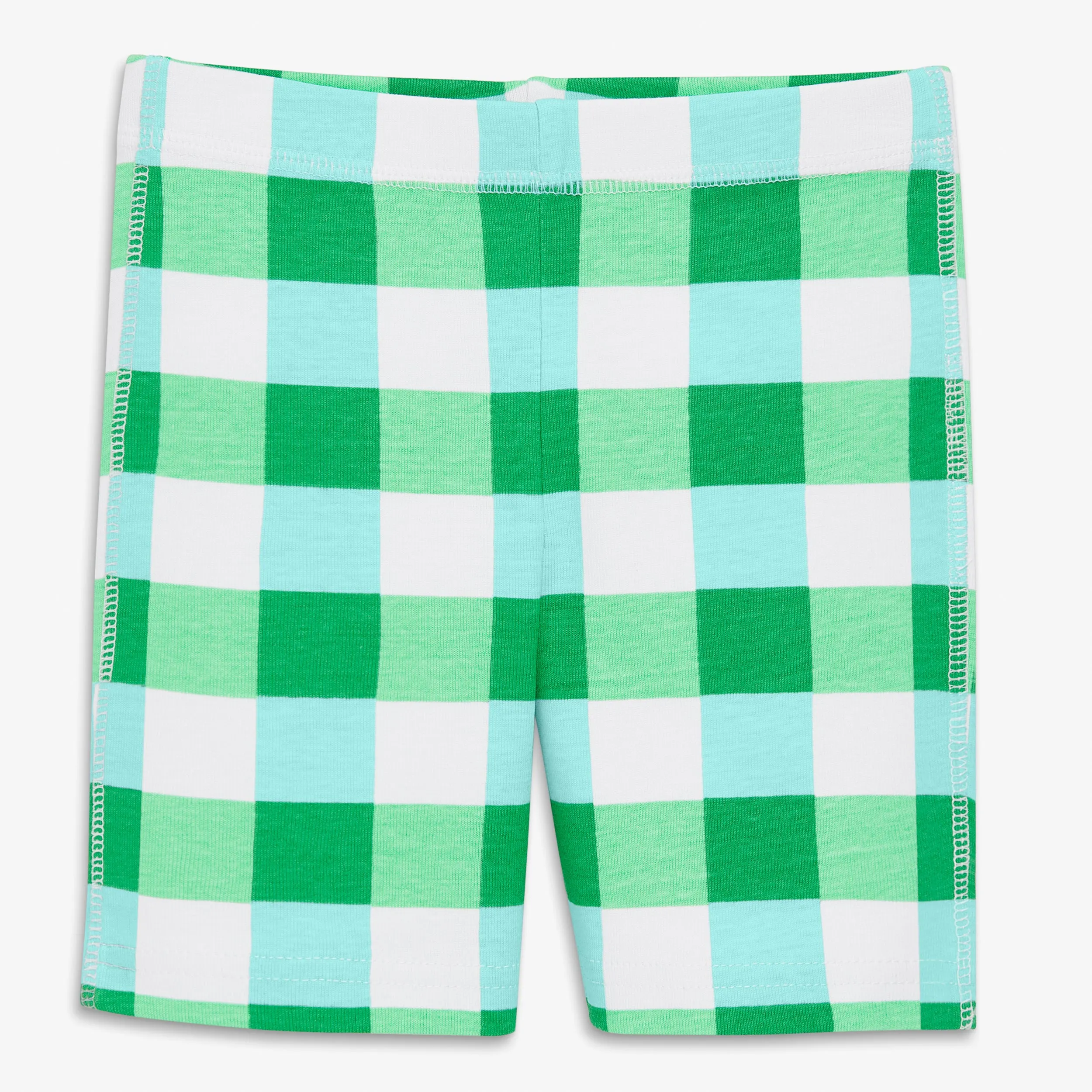 Clearance kids organic pj short in gingham