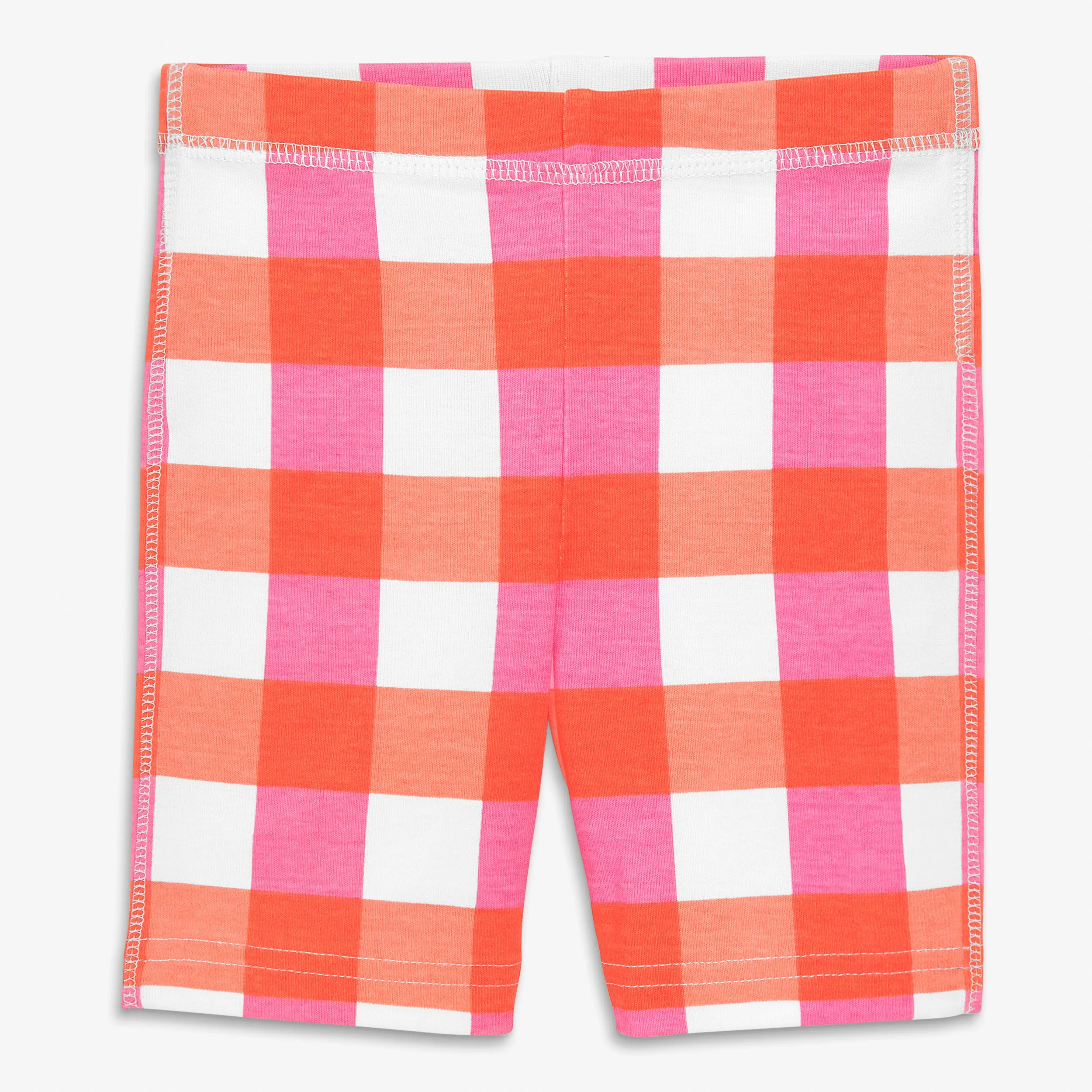 Clearance kids organic pj short in gingham