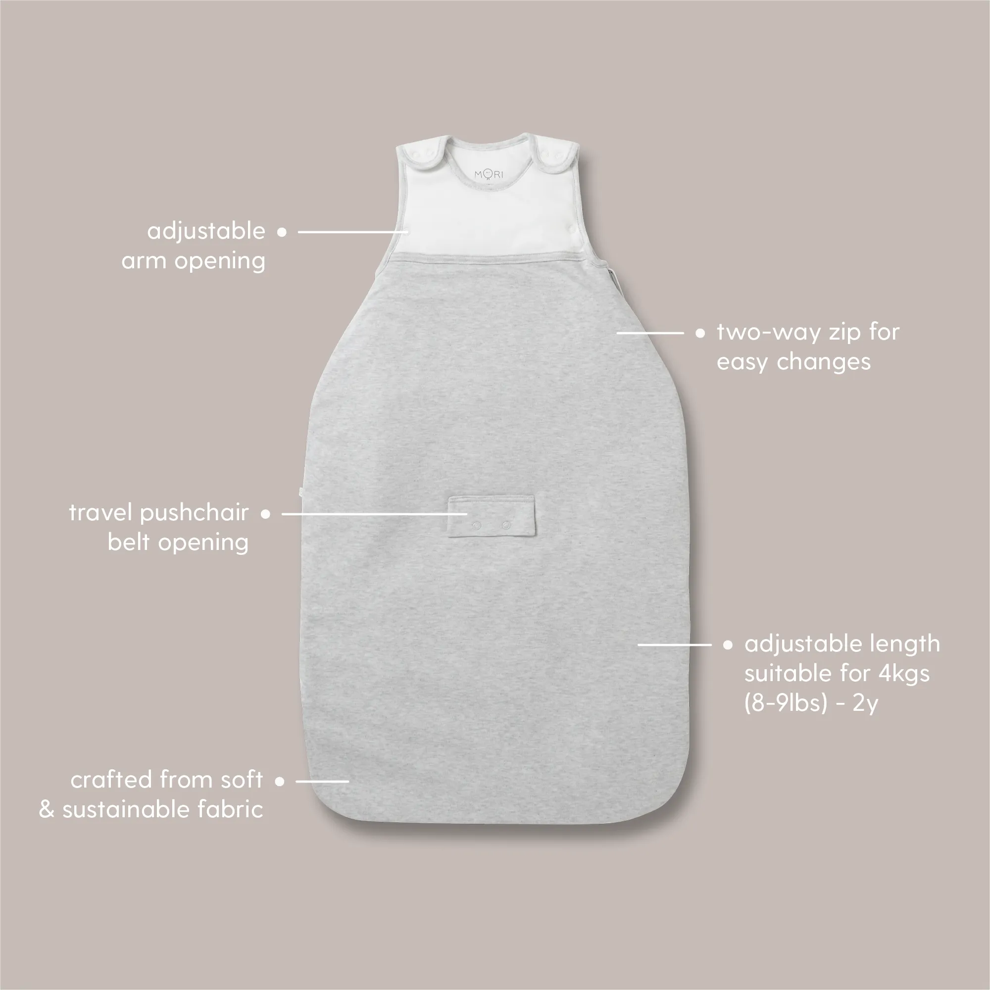 Clever Year Round Sleep Sack 1.5 TOG