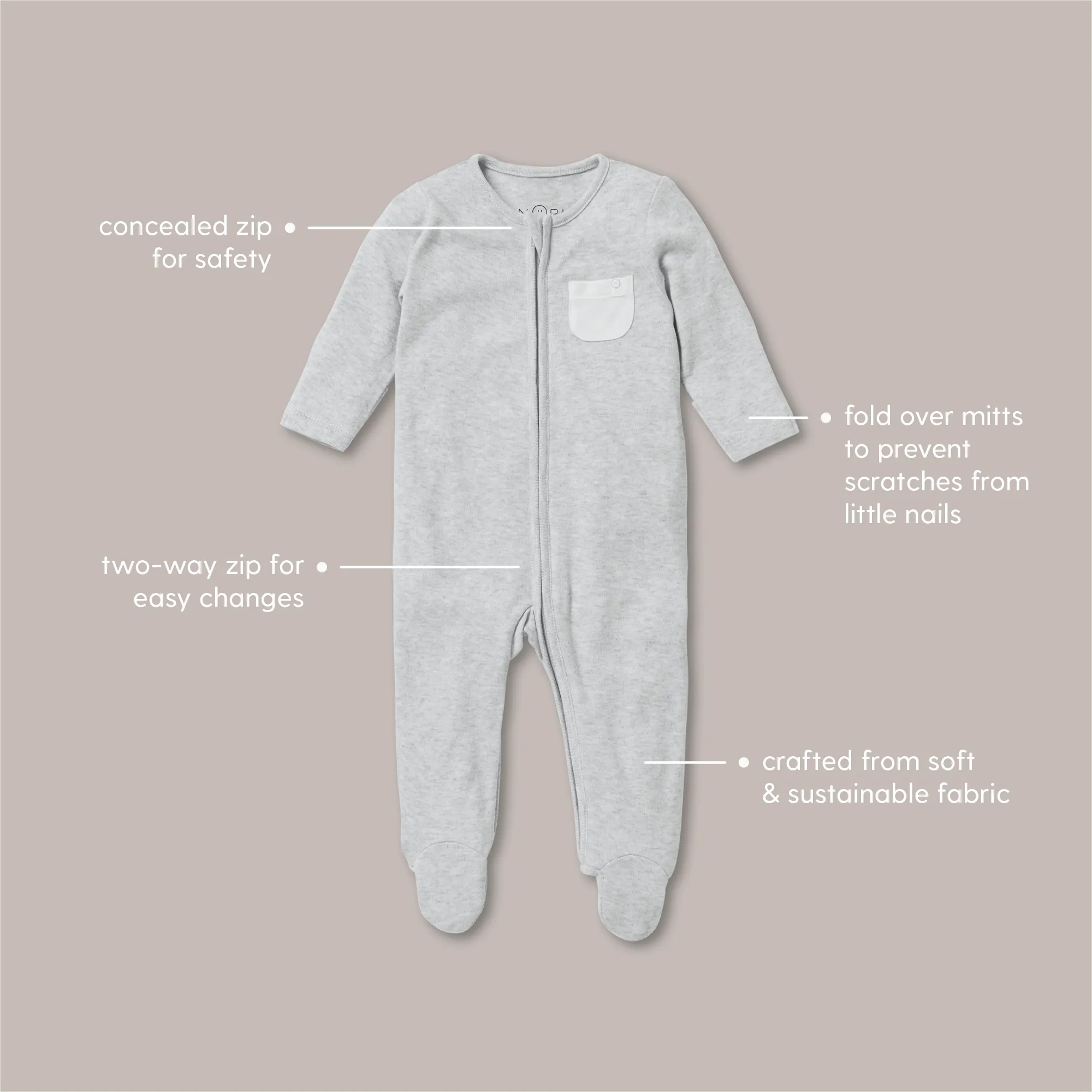 Clever Zip Baby Pajamas