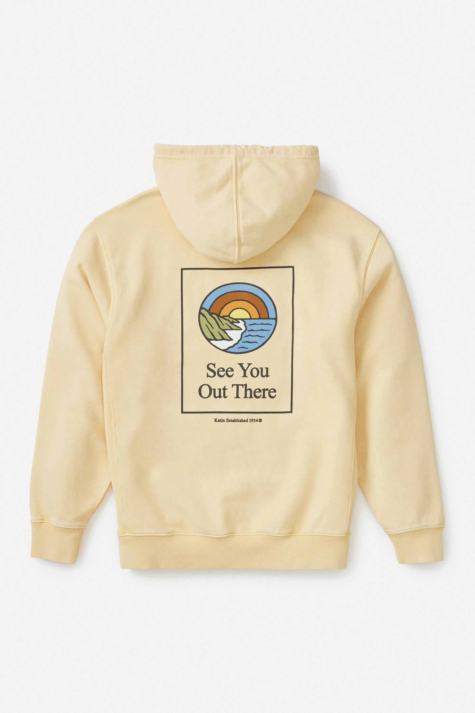 COASTAL HOODIE - Sun Yellow Sand Wash