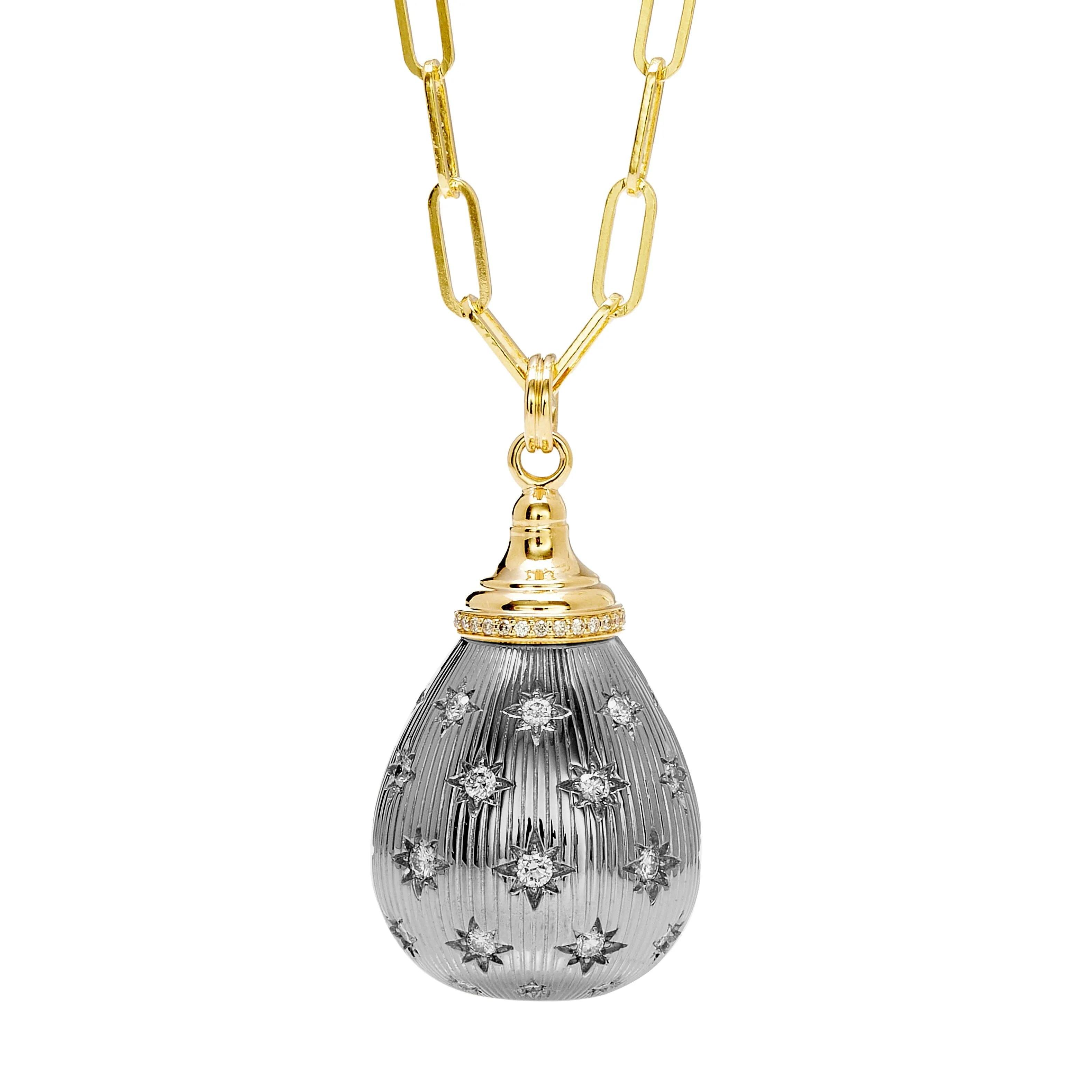 Cosmic Diamond Stars Drop Pendant