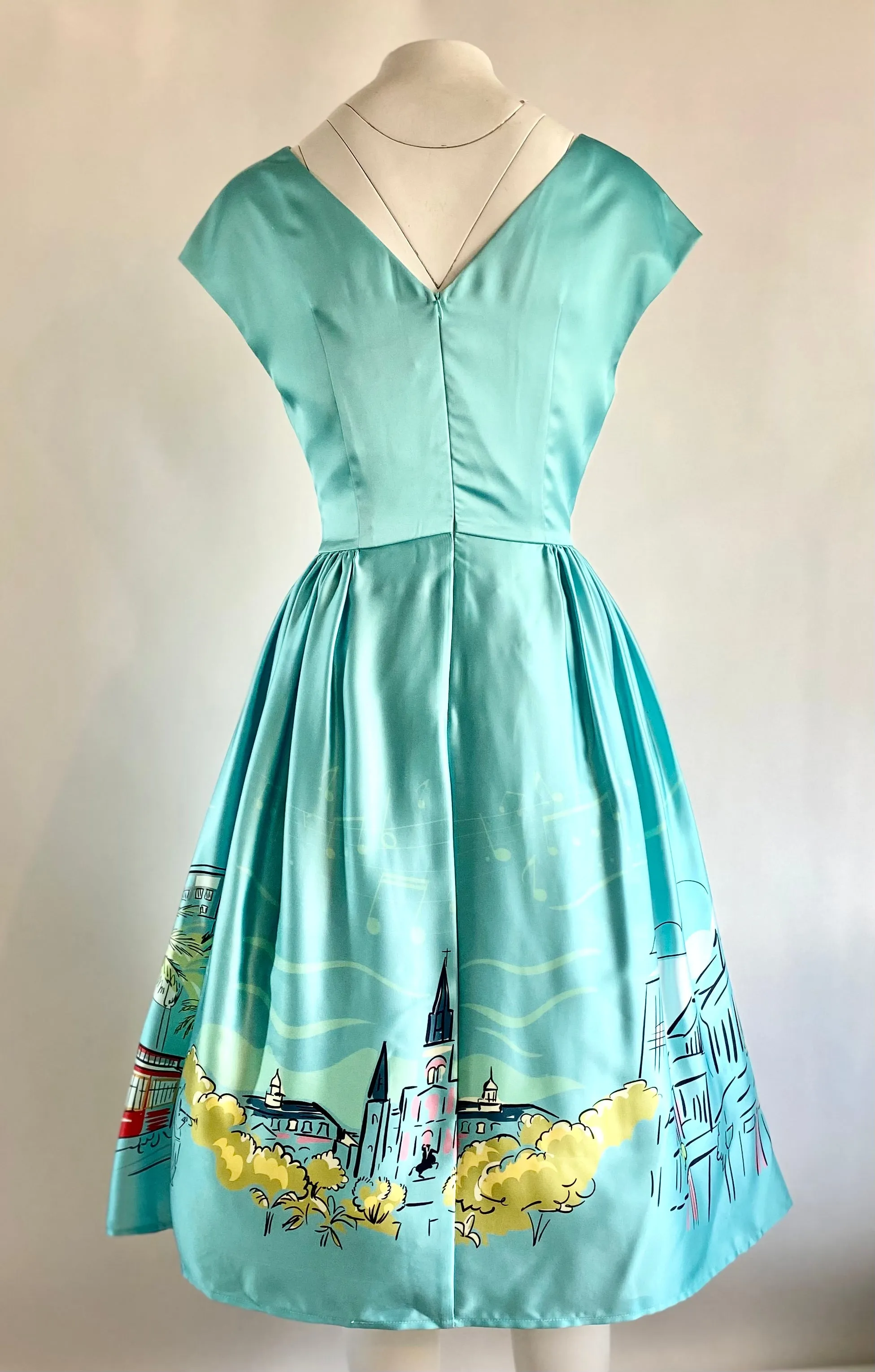 Custom New Orleans Border Print Dress