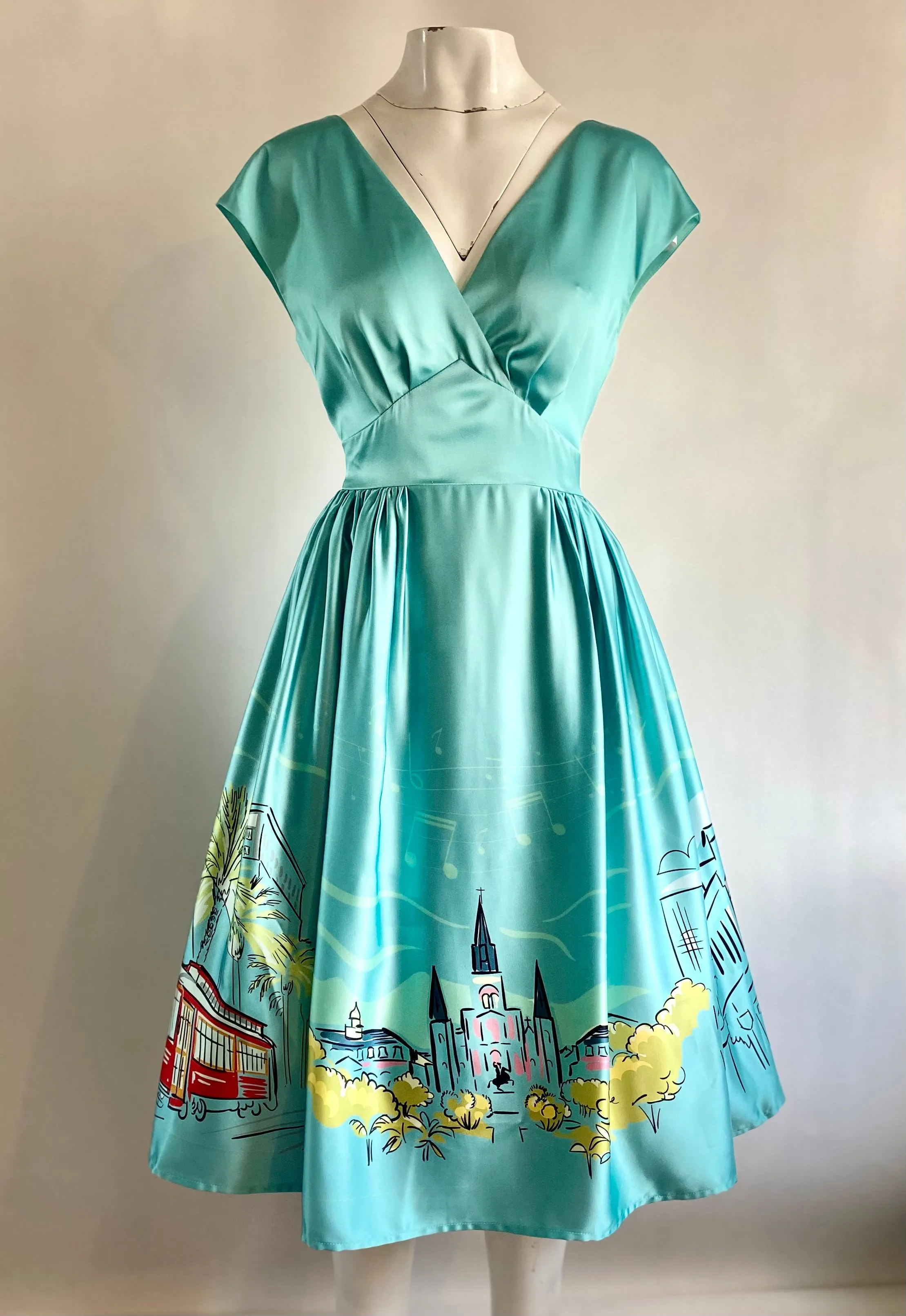 Custom New Orleans Border Print Dress