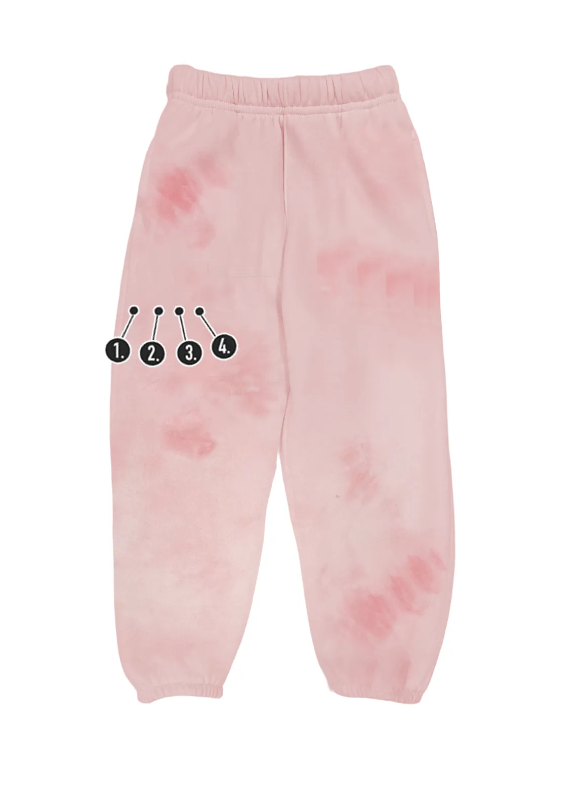 Custom V-Day 4 Mini Horizontal Thigh Kids Sweatpants