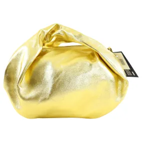 Dries Van Noten Gold Metallic Leather Bomb Bag