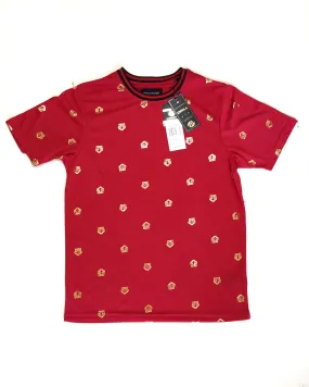 Drill NYC Men's T-shirt Red Gold-Print 05