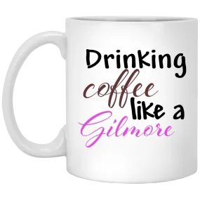 Drinking coffee like a Gilmore mug: Gilmore Girls