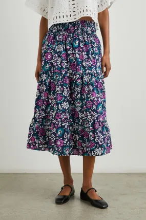 Edina Skirt Woodblock Floral