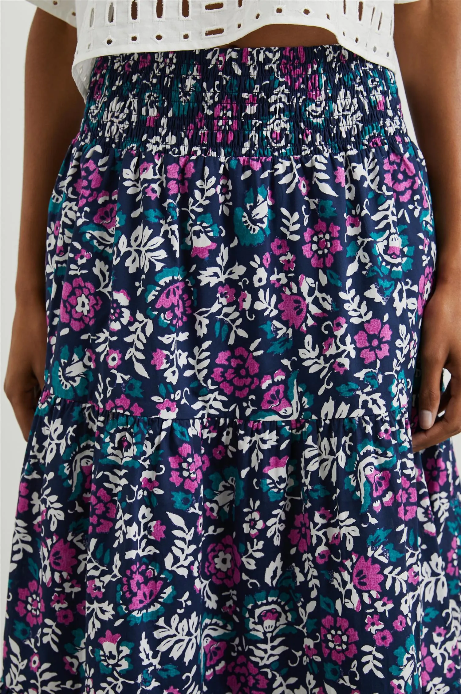 Edina Skirt Woodblock Floral