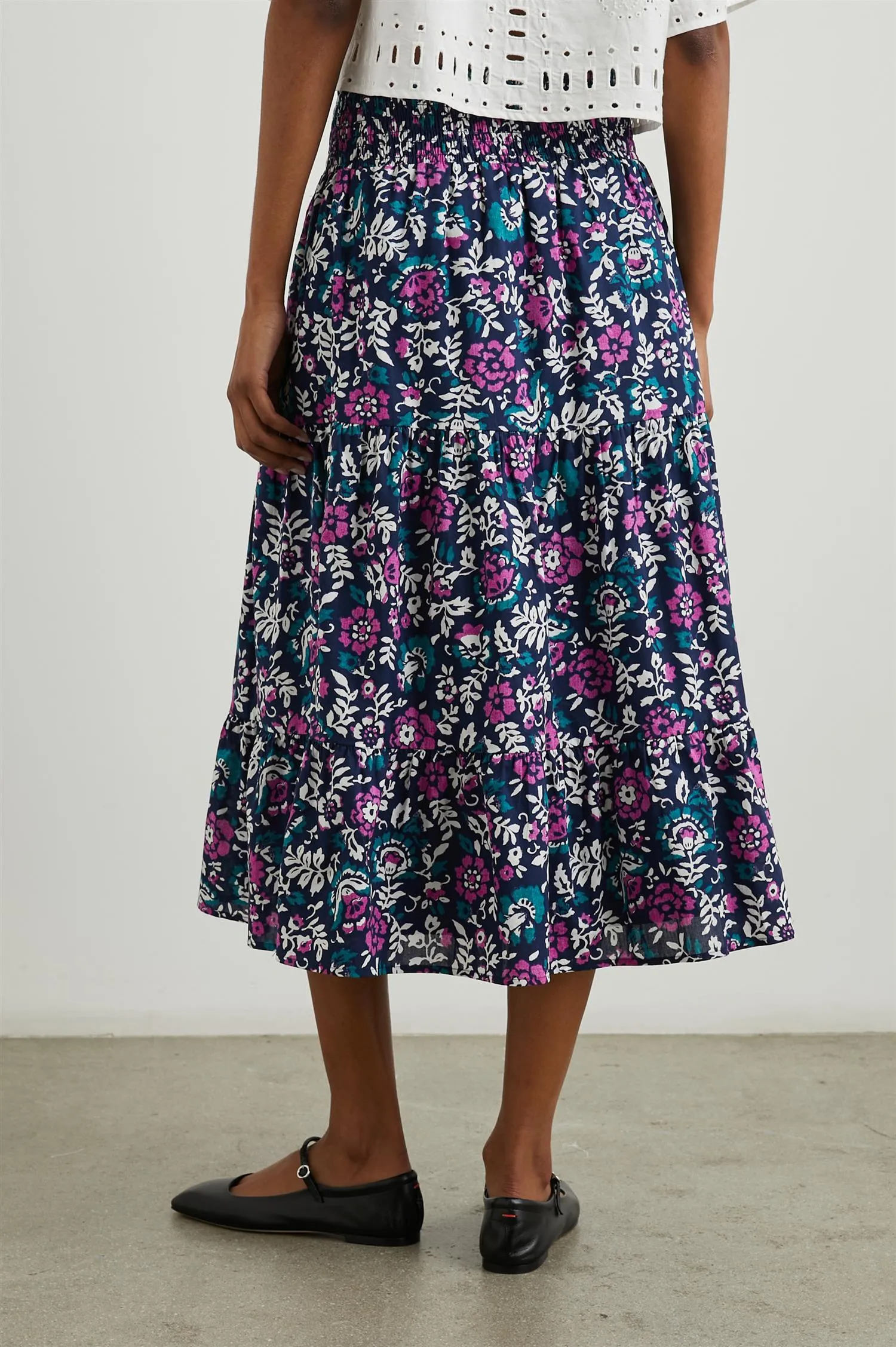 Edina Skirt Woodblock Floral