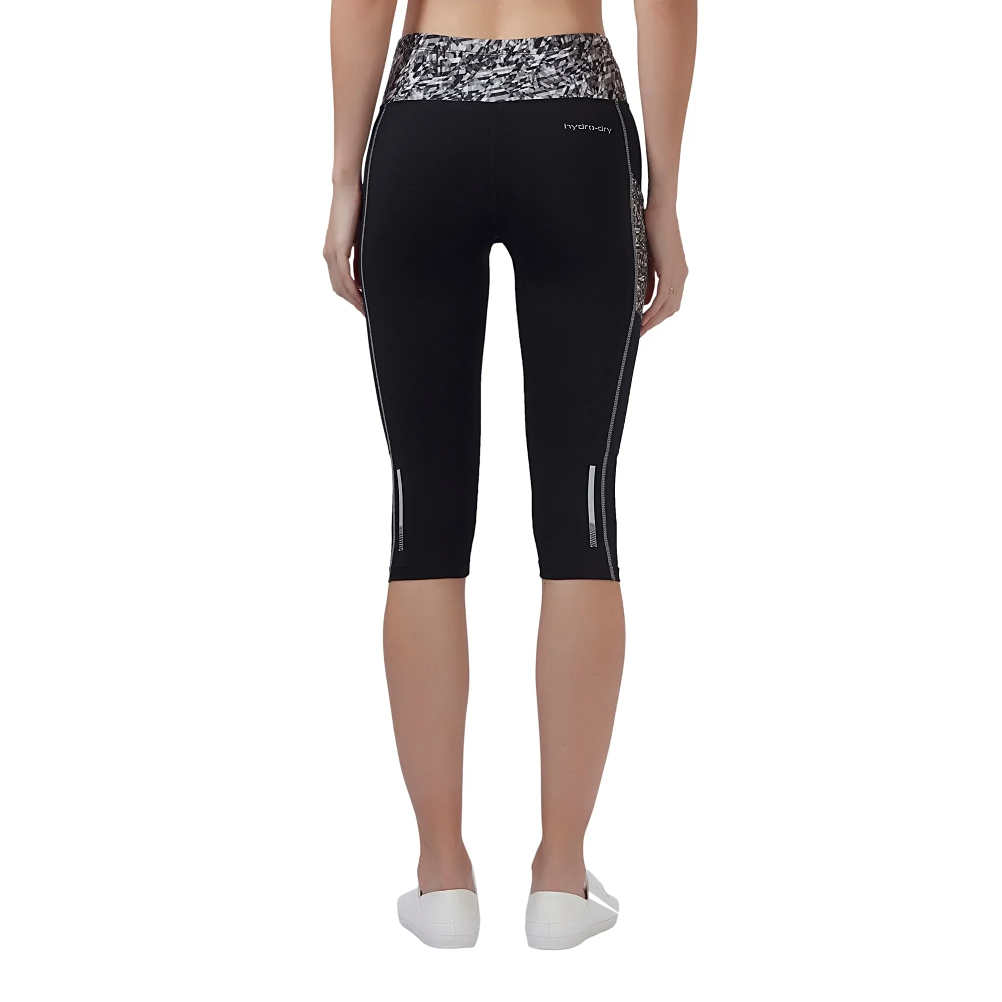 Energía (Built-In Pocket) Women 3/4TH LEGGING (Mid Rise Waistband with hydro-dry Tech)