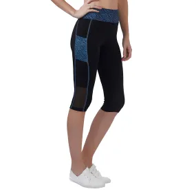 Energía (Built-In Pocket) Women 3/4TH LEGGING (Mid Rise Waistband with hydro-dry Tech)