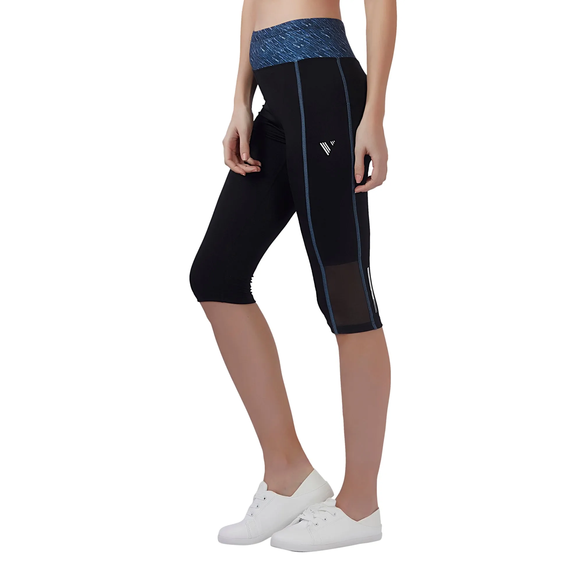 Energía (Built-In Pocket) Women 3/4TH LEGGING (Mid Rise Waistband with hydro-dry Tech)