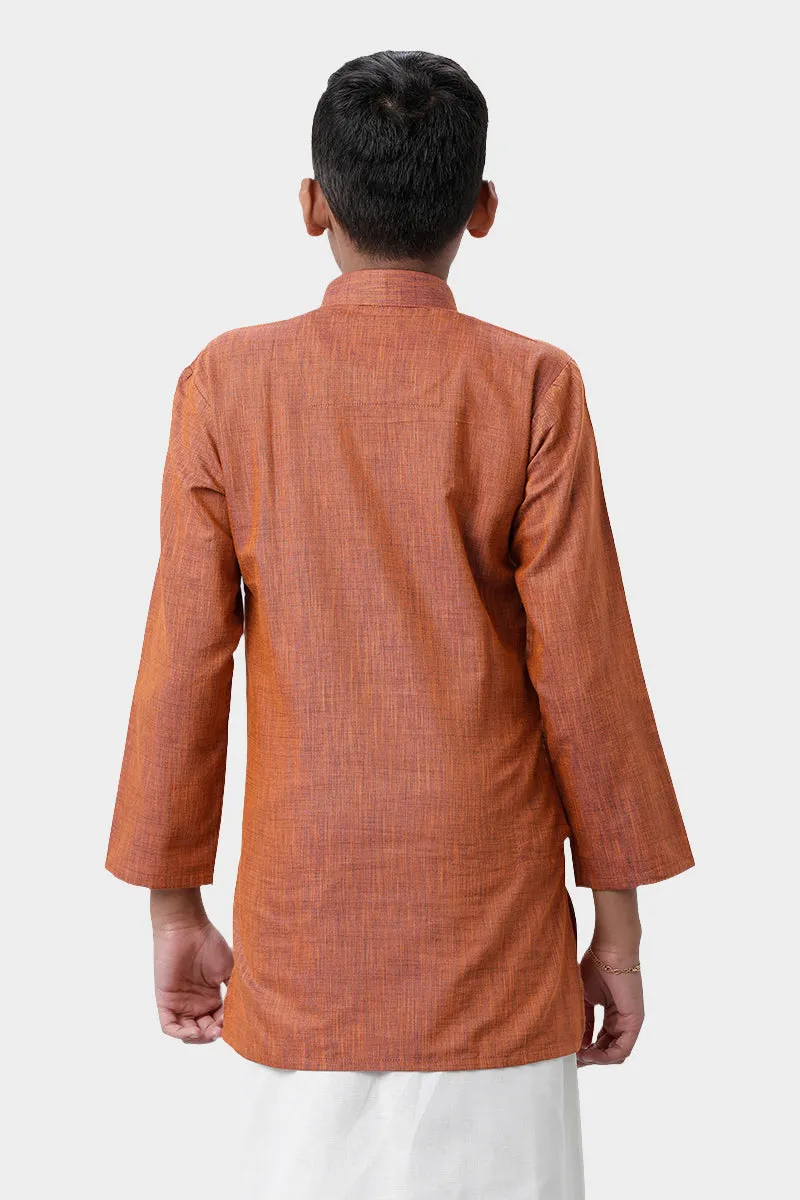 Exotic - Kavi Brown Kurta For Kids | Uathayam