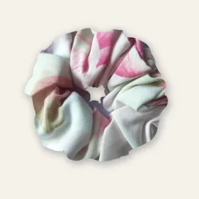 Floral Satin Scrunchie