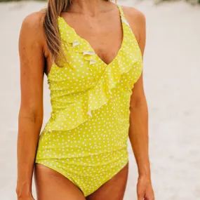 Flutter Swim - Yellow Dots