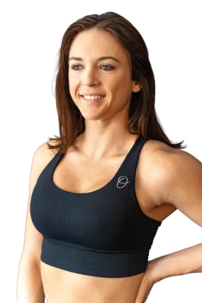 Genesis Onyx Black Sports Bra