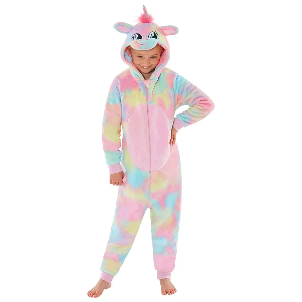 Girls Rainbow Unicorn Onesie